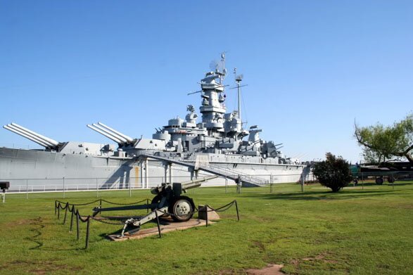 Вид на USS Alabama